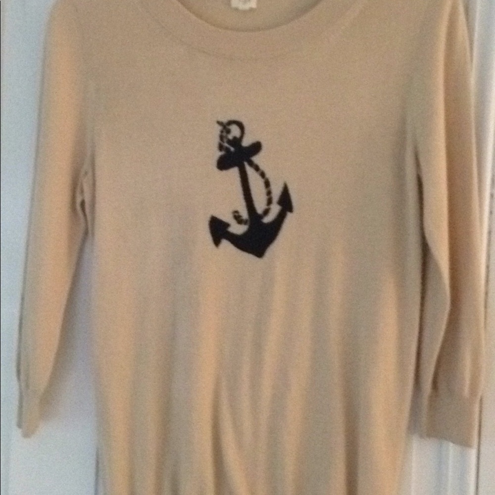 J Crew anchor sweater
